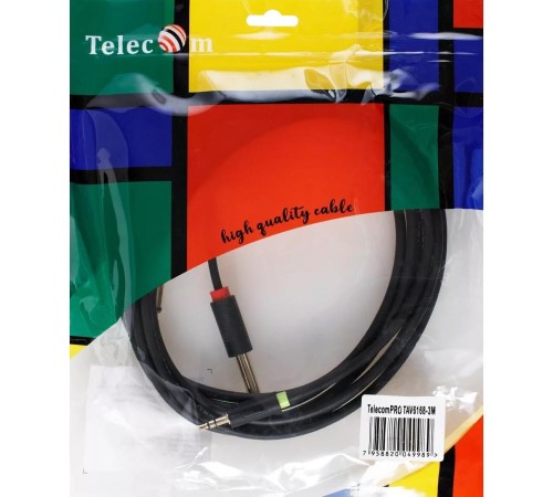 Кабель-адаптер/ Кабель-адаптер 3.5ST(M)/2X6.35 ST(M), 3м, Telecom PRO <TAV6168-3M> Кабель-адаптер/ Кабель-адаптер 3.5ST(M)/2X6.35 ST(M), 3м, Telecom PRO <TAV6168-3M>