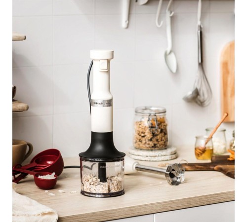 Погружной блендер KitchenAid с аксессуарами,Кремовый