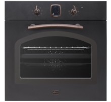 Встраиваемый духовой шкаф Korting/ Духовой шкаф в ретро-дизайне, аналоговые часы в классическом стиле Frank Muller с функцией времени, таймера и отключения, 8 режимов нагрева, объем духовки 64 л, телескопические направляющие на одном уровне, трехслойное о