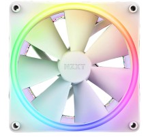Кулер для корпуса ПК/ Case Cooler NZXT F140 RGB Duo (140x140x25mm, 4-pin PWM, RGB, 84.75CFM, 36dBA, 1800RPM, White)
