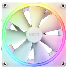 Кулер для корпуса ПК/ Case Cooler NZXT F140 RGB Duo (140x140x25mm, 4-pin PWM, RGB, 84.75CFM, 36dBA, 1800RPM, White)