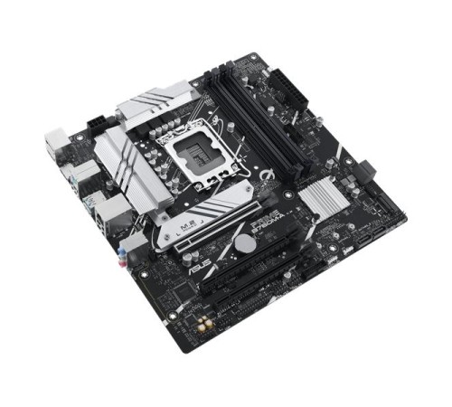 Материнская плата ASUS PRIME B760M-A-CSM, LGA1700, B760, 4*DDR5, 4*SATA, 2*M.2, 2*USB 3.2, 4*USB 2.0, 3*PCIx16, DP+2*HDMI, mATX; 90MB1EK0-M1EAYC