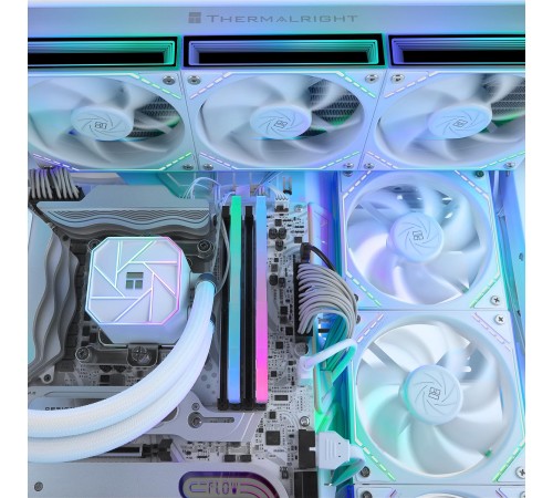Кулер для корпуса/ Case Cooler Thermalright TL-M12W (120x124x25mm, 4-pin PWM, ARGB, 47.6CFM, 23.2dBA, 1500RPM, White) Кулер для корпуса/ Case Cooler Thermalright TL-M12W (120x124x25mm, 4-pin PWM, ARGB, 47.6CFM, 23.2dBA, 1500RPM, White)