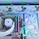 Кулер для корпуса/ Case Cooler Thermalright TL-M12W (120x124x25mm, 4-pin PWM, ARGB, 47.6CFM, 23.2dBA, 1500RPM, White)
