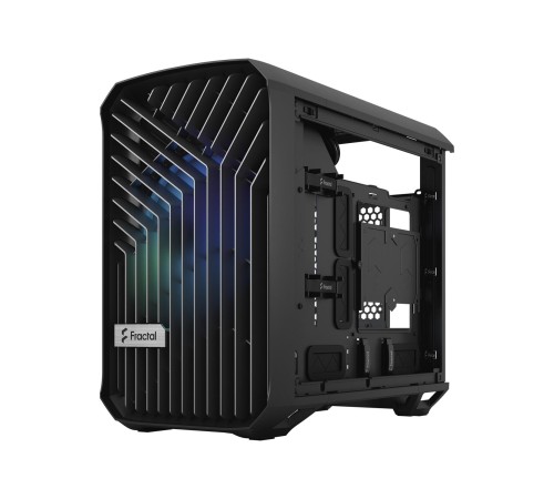 Корпус ПК без блока питания/ Case Fractal Design Torrent Nano RGB TG Light Tint, Mini-Tower, 1x180mm RGB, 2xUSB-A 3.2 + 1xUSB 3.2 Type-C mITX, mDTX Black