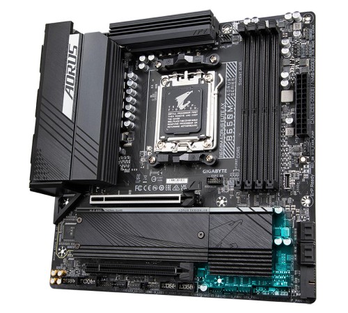 Материнская плата/ MB GIGABYTE AMD B650 sAM5, 4xDDR5(192GB), HDMI 2.1/DP, 2xPCIe 4.0x16, 1xLAN (2.5GbE), Wi-Fi, BT, 4xSATA 6Gb/s, 2xM.2, 1xUSB-C, 7xUSB 3.2, 4xUSB 2.0, mATX Материнская плата/ MB GIGABYTE AMD B650 sAM5, 4xDDR5(192GB), HDMI 2.1/DP, 2xPCIe 4.0x16, 1xLAN (2.5GbE), Wi-Fi, BT, 4xSATA 6Gb/s, 2xM.2, 1xUSB-C, 7xUSB 3.2, 4xUSB 2.0, mATX