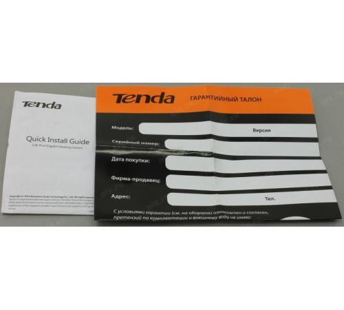Коммутатор/ Tenda  v4.0 5-Port Gigabit Ethernet Switch