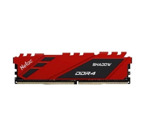 Оперативная память Netac Shadow 8GB DDR4-3200 (PC4-25600) C16 16-20-20-40 1.35V XMP Memory module (DIMM) Red Оперативная память Netac Shadow 8GB DDR4-3200 (PC4-25600) C16 16-20-20-40 1.35V XMP Memory module (DIMM) Red