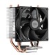 Кулер для процессора/ CPU Cooler PCCooler R200 (110W, 3-pin, 133mm, Al/Cu, 2x6mm, 1x92mm, 40.94CFM, 30dBA, 2200RPM, S: 1851/1700/1200/115X, AM5/AM4, silver, black)