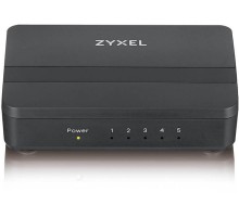 Коммутатор/ ZYXEL GS-105S v2 switch, 5 ports 1000 Mbps, desktop, with priority ports