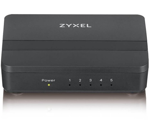 Коммутатор/ ZYXEL GS-105S v2 switch, 5 ports 1000 Mbps, desktop, with priority ports Коммутатор/ ZYXEL GS-105S v2 switch, 5 ports 1000 Mbps, desktop, with priority ports