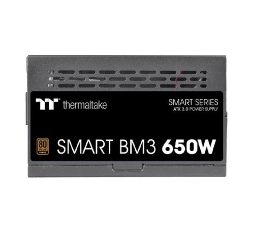 Блок питания Thermaltake Smart BM3 650W, ATX 3.0, PCIe Gen 5.0, APFC, 12cm Fan, 80+ Bronze, Semi Modular, Retail Блок питания Thermaltake Smart BM3 650W, ATX 3.0, PCIe Gen 5.0, APFC, 12cm Fan, 80+ Bronze, Semi Modular, Retail
