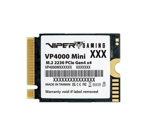 Твердотельный накопитель Patriot Viper VP4000 Mini 2TB M.2 2230 NVMe PCIe 4.0 x4 R5000/W3500 TBW 450TB 3D NAND TLC