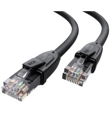 GCR Патч-корд прямой 3.0m UTP кат.6, черный, 24 AWG, ethernet high speed, RJ45, T568B, GCR-52530