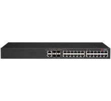 Коммутатор 24-port 10/100/1G PoE+ 370W with 4 x 1G SFP for Uplink/Stacking