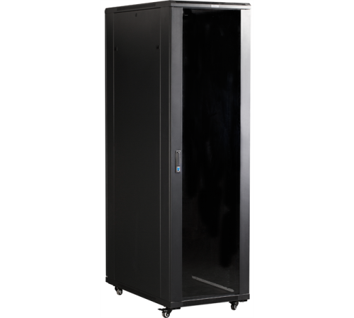 Шкаф Шкаф 19" Business, 42U 800x800, черный, передняя дверь стекло, задняя дверь распашная металл Шкаф Шкаф 19" Business, 42U 800x800, черный, передняя дверь стекло, задняя дверь распашная металл