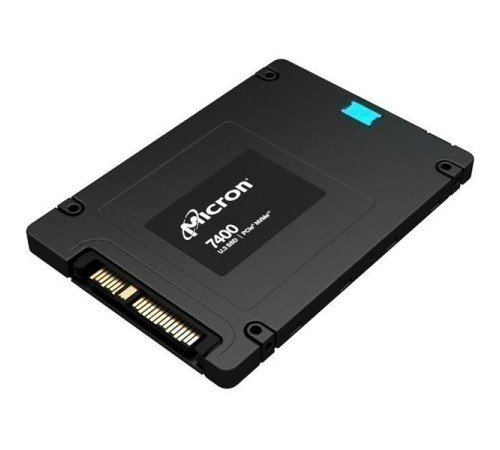 Твердотельный накопитель Micron 7400 MAX 3.2TB NVMe U.3 (15mm) PCIe NVMe Gen4 1x4 (v1.4) R6600/W3500MB/s 3D TLC MTTF 2М 800K/347K IOPS SSD Enterprise Solid State Drive, 1 year, OEM