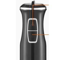 Блендер deerma Blender DEM-JB15W Black, 1000 W, Max Spins - 16000 rpm, Volume chopper / attachment-combine - 800 ml, Immersion material - stainless steel (Вскрытая упаковка)