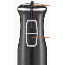 Блендер deerma Blender DEM-JB15W Black, 1000 W, Max Spins - 16000 rpm, Volume chopper / attachment-combine - 800 ml, Immersion material - stainless steel (Вскрытая упаковка)