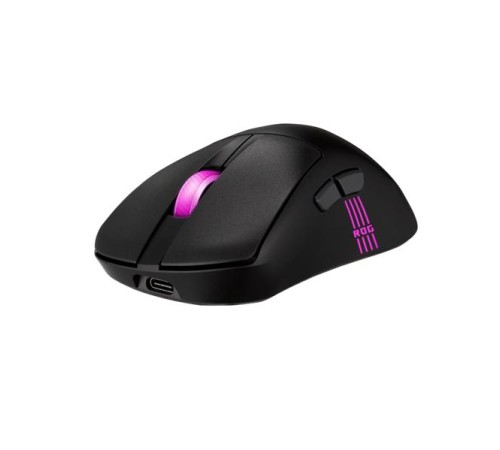 Мышь ASUS ROG KERIS II ORIGIN, 54g, Wired, 2.4GHz RF, Bluetooth 5.1, 42K DPI sensor, 5 Programmable Buttons, Black