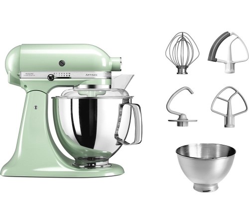 Настольный миксер KitchenAid Настольный миксер с откидным блоком Artisan 4.8 л, фисташковый Настольный миксер KitchenAid Настольный миксер с откидным блоком Artisan 4.8 л, фисташковый
