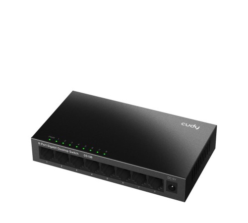 Коммутатор/ 8-Port Gigabit Metal Switch, 8 10/100/1000M RJ45 Ports, IGMP Snooping, Loop Detection/Prevention, 802.1p/DSCP QoS, Desktop Metal Case, Power Saving, Plug & Play Коммутатор/ 8-Port Gigabit Metal Switch, 8 10/100/1000M RJ45 Ports, IGMP Snooping, Loop Detection/Prevention, 802.1p/DSCP QoS, Desktop Metal Case, Power Saving, Plug & Play