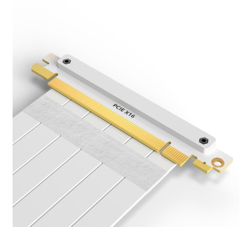Кабель для корпуса/ Cable PCCooler PCI-Express4.0 PCIE 3.0/PCIE 4.0 X16 Graphics Card Extension Cable 185mm (PCI-E3.0 WH) White Кабель для корпуса/ Cable PCCooler PCI-Express4.0 PCIE 3.0/PCIE 4.0 X16 Graphics Card Extension Cable 185mm (PCI-E3.0 WH) White