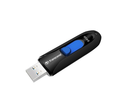 Флеш-накопитель/ Transcend 64GB JetFlash 790 (Black/blue)