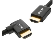 GCR Кабель 3.0m HDMI 2.0, M/M правый угол, черный, HDR 4:2:2, Ultra HD, 4K 60 fps 60Hz/5K*30Hz, 3D, AUDIO, 18.0 Гбит/с, 28/28 AWG, GCR-52323