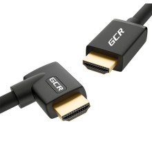 GCR Кабель 3.0m HDMI 2.0, M/M правый угол, черный, HDR 4:2:2, Ultra HD, 4K 60 fps 60Hz/5K*30Hz, 3D, AUDIO, 18.0 Гбит/с, 28/28 AWG, GCR-52323