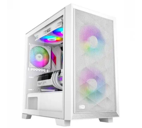 Корпус без блока питания/ Case PCCooler C3D310 WH ARGB, Mini-Tower, TG, Mesh, 2x120mm ARGB, 2xUSB-A 3.0, mATX, mITX White Корпус без блока питания/ Case PCCooler C3D310 WH ARGB, Mini-Tower, TG, Mesh, 2x120mm ARGB, 2xUSB-A 3.0, mATX, mITX White