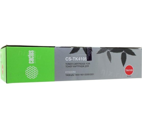 -/ Картридж лазерный Cactus CS-TK4105 TK-4105 черный (15000стр.) для Kyocera Mita TASKalfa 1800/2200/18