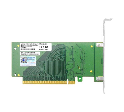 Адаптер для SSD/ PCIe x16 to Two SlimSAS SFF-8654 8i Adapter Адаптер для SSD/ PCIe x16 to Two SlimSAS SFF-8654 8i Adapter