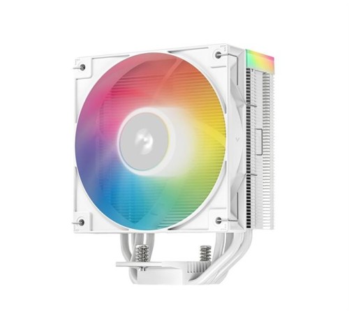 Кулер для процессора DEEPCOOL AG400 WH ARGB V2 LGA1851/1700/1200/115X/AM5/AM4 (18шт/кор, TDP 220W, PWM, ARGB Fan 120mm, 4 тепл. трубки, белый) RET (R-AG400-WHAMMN-GJD)