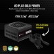 Блоки питания/ Power Supply Corsair RM1000e, Model RPS0179, 1000W 80+ Gold (ATX, 3.0, PCIe 5.0, Full modular, 1x24(20+4)pin, 2 x 4+4-pin ATX 12V, 4 x 4-pin Molex, 6 x 6+2-pin PCIe, 7 x SATA, Active, 120x120mm, 150x140x86mm, APFC, Power cable-UK, black)