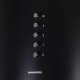 ВЫТЯЖКА MAUNFELD LEE PUSH 39 BLACK/ островная, ширина 380 мм, кнопочное управление, 3 скорости, 1000 м3/ч, 52 дБ, светодиодное LED освещение, черный цвет
