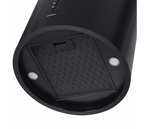 ВЫТЯЖКА MAUNFELD LEE PUSH 39 BLACK/ островная, ширина 380 мм, кнопочное управление, 3 скорости, 1000 м3/ч, 52 дБ, светодиодное LED освещение, черный цвет