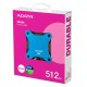 Внешний накопитель Внешний SSD 512GB USB 3.2 Gen 2 (USB 10Gbps) R550/W480MB/s 3D NAND COLOR BOX синий