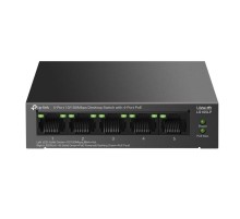 коммутатор TP-Link LS105LP, 5-Port 10/100 Mbps Desktop Switch with 4-Port PoE, 41W, 250m