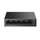 коммутатор TP-Link LS105LP, 5-Port 10/100 Mbps Desktop Switch with 4-Port PoE, 41W, 250m