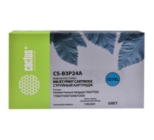 -/ Картридж струйный Cactus CS-B3P24A №727 серый (130мл) для HP DJ T920/T1500/T2530