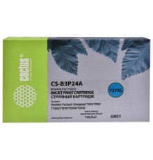 -/ Картридж струйный Cactus CS-B3P24A №727 серый (130мл) для HP DJ T920/T1500/T2530