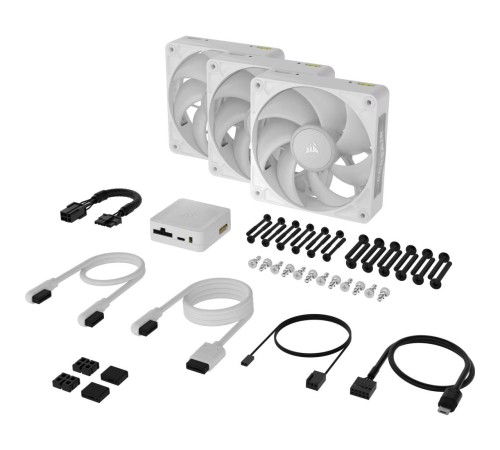 Кулер для корпуса/ Case Cooler Corsair iCUE LINK RX120 MAX RGB (120x120x30mm, 4-pin PWM, RGB, 71.3CFM, 29.5dBA, 2000RPM, White, 3pcs) Кулер для корпуса/ Case Cooler Corsair iCUE LINK RX120 MAX RGB (120x120x30mm, 4-pin PWM, RGB, 71.3CFM, 29.5dBA, 2000RPM, White, 3pcs)