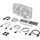 Кулер для корпуса/ Case Cooler Corsair iCUE LINK RX120 MAX RGB (120x120x30mm, 4-pin PWM, RGB, 71.3CFM, 29.5dBA, 2000RPM, White, 3pcs)