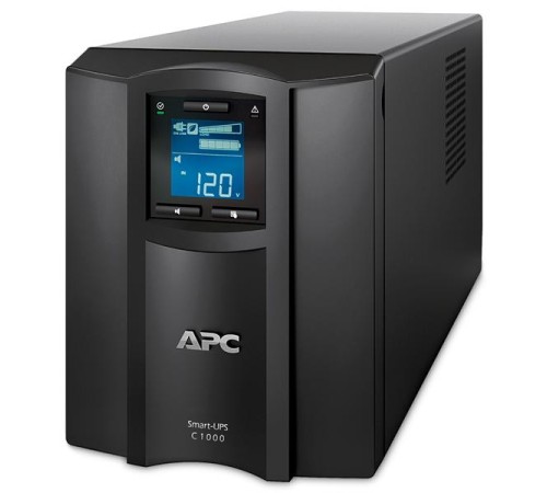 Источник бесперебойного питания APC Smart-UPS C 1000VA/600W, 230V, Line-Interactive, LCD, Out: 8xC13, 1 year warranty (замена SMC1000I)