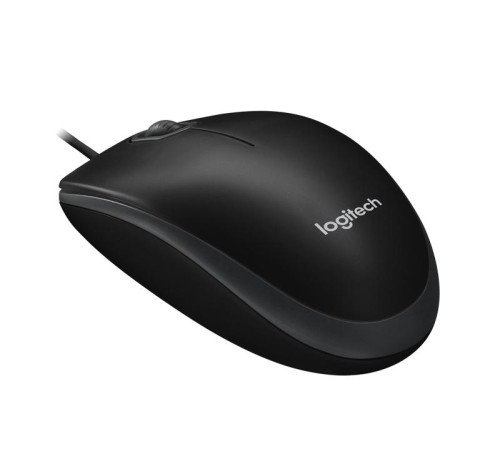 Мышь/ Logitech Optical Mouse B100  Black USB
