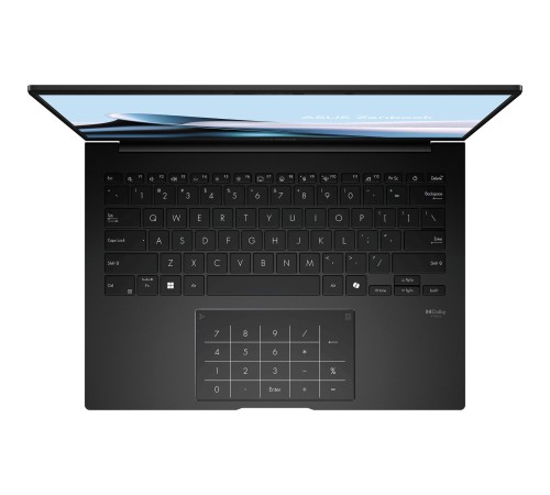 Ноутбук/ ASUS UM3406KA-QD180 14"(1920x1200 OLED 16:10)/AMD Ryzen AI 5 340(2Ghz)/16384Mb/1024PCISSDGb/noDVD/Int:AMD Radeon/Cam/BT/WiFi/75WHr/war 1y/1.2kg/Jade Black/DOS + алюм корп; +чехол Ноутбук/ ASUS UM3406KA-QD180 14"(1920x1200 OLED 16:10)/AMD Ryzen AI 5 340(2Ghz)/16384Mb/1024PCISSDGb/noDVD/Int:AMD Radeon/Cam/BT/WiFi/75WHr/war 1y/1.2kg/Jade Black/DOS + алюм корп; +чехол