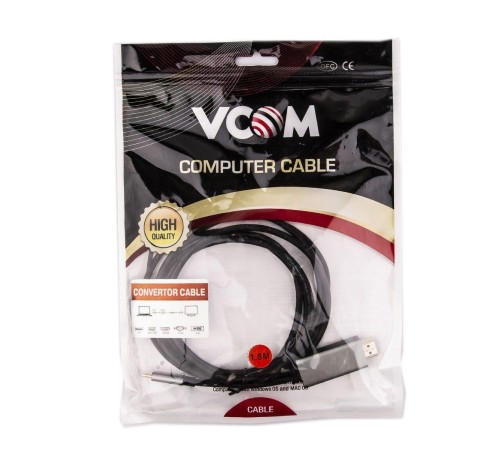 Кабель-адаптер/ Кабель-адаптер USB 3.1 Type-Cm --> HDMI A(m) 4K@60Hz, 1.8m , PD, Alum Shell,VCOM <CU423MCPD-1.8M> Кабель-адаптер/ Кабель-адаптер USB 3.1 Type-Cm --> HDMI A(m) 4K@60Hz, 1.8m , PD, Alum Shell,VCOM <CU423MCPD-1.8M>