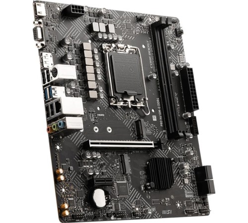 Материнская плата/ MB MSI INTEL H610 s1700, 2xDDR4(64GB), D-SUB/HDMI 2.1/DP, 1xPCIe 4.0x16, 1xPCIe 3.0, 1xLAN, 4xSATA 6Gb/s, 1xM.2, 1xM.2 E key, 2xUSB 3.2, 4xUSB 2.0, 1xPS/2, mATX Материнская плата/ MB MSI INTEL H610 s1700, 2xDDR4(64GB), D-SUB/HDMI 2.1/DP, 1xPCIe 4.0x16, 1xPCIe 3.0, 1xLAN, 4xSATA 6Gb/s, 1xM.2, 1xM.2 E key, 2xUSB 3.2, 4xUSB 2.0, 1xPS/2, mATX