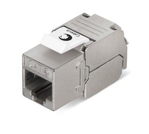 Вставка Cabeus KJ-RJ45-Cat.6-SH-180-Toolless Вставка Keystone Jack RJ-45(8P8C), 180 градусов, категория 6, экранированная, без инструмента Toolless